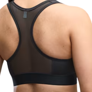เสื้อชั้นในกีฬาผู้หญิงแบบตาข่าย ทรง Racerback รองรับปานกลาง น้ำหนักเบา เหมาะสำหรับออกกำลังกาย โยคะ ฟิตเนส ยืดหยุ่น ระบายอากาศดี มีฟองน้ำเสริมด้านหน้า - Product Image 4