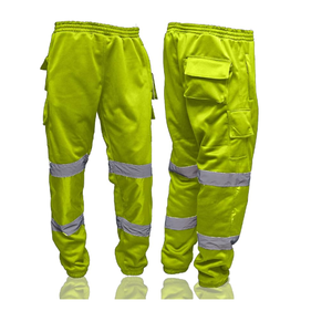 Pantalon de travail réfléchissant en coton de haute qualité, vêtement de travail cargo de protection pour les ouvriers du bâtiment, logo personnalisé, sports et divertissement - Product Image 4
