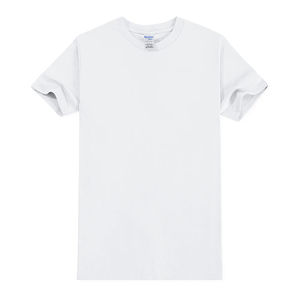 T-shirts à manches courtes pour hommes et femmes, haut en coton blanc à col rond, haut ample, épais, couleur unie, 8 couleurs, taille S-2XL, 200g - Product Image 3