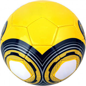 Balón de Fútbol Estampado Amarillo y Negro, OEM ODM, Nuevo, Resistente, para Entrenamiento, 0.4-0.45 kg, Inflado, Empaquetado - Product Image 1