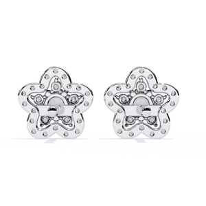 Boucles d'oreilles en diamant rond de haute qualité, cultivées en laboratoire, certifiées IGI, couleur D E F, pureté VVS VS, or, or rose, or blanc, argent - Product Image 6