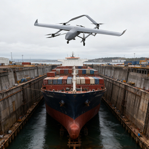 ZLWM ZH VT32E Drone à voilure fixe polyvalent avec 135 minutes d'autonomie de vol en chargeant 3 kg, fréquence de transmission d'image 1,4 GHz et 450 MHz - Product Image 5