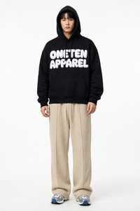 เสื้อฮู้ดดี้ผู้ชายสีดำสำหรับฤดูหนาว ยี่ห้อ Oneten Apparel แบบสวมหัวลำลอง ผ้าโพลีเอสเตอร์/คอตตอน หนานุ่ม - Product Image 6