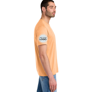 เสื้อยืดคอวีผ้าโพลีคอตตอน 52/48 พิมพ์โลโก้ตามสั่งสำหรับผู้หญิง ระบายอากาศได้ดี เหมาะสำหรับใส่ลำลองหรือเป็นชุดทีม บริการจัดส่งฟรีแบบ DDP - Product Image 2