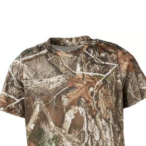 Chemise de chasse camouflage pour homme, manches courtes, respirante, en polyester, vêtements d'extérieur, impression par sublimation, style été - Product Image 3