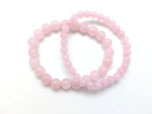 Bracelet en perles de quartz rose unisexe de qualité supérieure, 8 mm, pierre naturelle, style Feng Shui, thématique Amour, poli, pour la guérison - Product Image 2