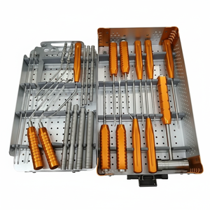 Ensemble d'instruments manuels en acier inoxydable pour chirurgie de la colonne vertébrale endoscopique biportale unilatérale (UBE) - Product Image 1