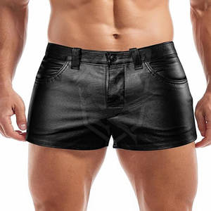 Pantalones Cortos de Cuero Transpirables de Talla Grande al por Mayor, Ropa Urbana de Moda, Pantalones Cortos de Cuero de Primera Calidad para Hombre - Product Image 3