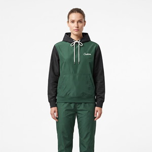 Sudadera Casual de Invierno para Mujer al por Mayor, con Capucha, Bloques de Color en Dos Tonos, Ajuste Regular, Manga Larga y Bolsillos - Product Image 1