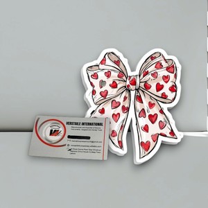 แผ่นแม่เหล็กอะคริลิคติดขนตาปลอมรูปหัวใจผีเสื้อประดับเพชรสำหรับวันวาเลนไทน์ ยี่ห้อ Private Label ใช้ซ้ำได้ อุปกรณ์เสริมความงามสำหรับต่อขนตา - Product Image 6