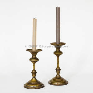 Portavelas de latón con acabado a mano, perfecto para espacios sagrados, decoración clásica e iluminación de ceremonia tradicional - Product Image 6