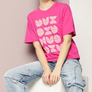 Camisetas de Bambú para Mujer al por Mayor, de Alta Calidad, OEM, Suaves, Lisas, Casuales, con Estampado, Color Rosa - Product Image 2