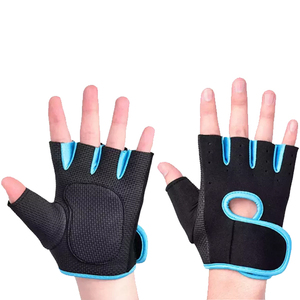 ถุงมือสปอร์ตยาวถึงข้อมือ สีดำ สีน้ำเงิน ผ้าสแปนเด็กซ์ ระบายอากาศได้ดี สำหรับเล่นกีฬา ฤดูใบไม้ผลิ ฤดูร้อน สีดำ สำหรับผู้ชาย ขี่มอเตอร์ไซค์ - Product Image 1