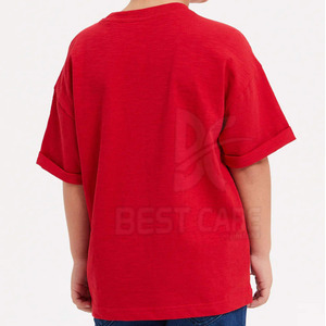 New Arrival Premium Quality Winter Basics Kid's Oversized T Shirts Casual Wear Breathable Comfortable Kid's Oversized T Shirts - Product Image 4