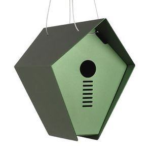 Casa para pájaros colgante, casa para pájaros de exterior, casa para pájaros de jardín, casa para pájaros decorativa, casa para pájaros de hierro, casa para pájaros moderna - Product Image 6