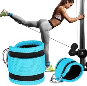 <b>Ankle</b> Strap Professional Gym <b>Ankle</b> <b>Support</b> Strap Heavy Duty Cable Attachment for Glute Training OEM Bulk - Product Image 4