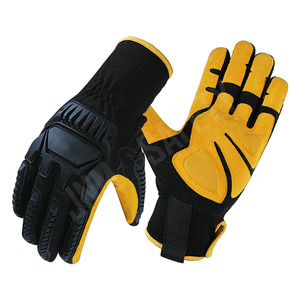 ถุงมือช่างป้องกันการสั่นสะเทือน ป้องกันการบาด ทนทาน ระบายอากาศได้ดี ผลิตจากสแปนเด็กซ์ ป้องกันแรงกระแทก หนังสังเคราะห์ ซับในสเปกตร้า - Product Image 3