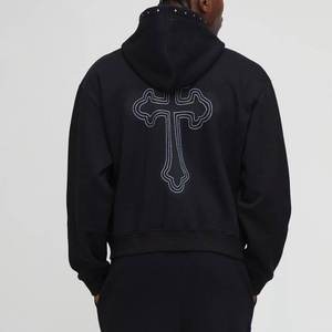 Jogging Suit Plain <b>Oversized</b> Unisex Sports Tracksuit Baggy <b>Sweatpants</b> and Hoodie Set Men tracksuit for man 100% cotton - Product Image 4