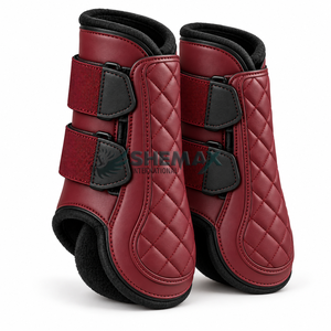 Botas de equitación duraderas para caballos con interiores acolchados, cierre seguro y construcción flexible para sesiones de ejercicio regulares. - Product Image 1