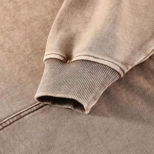 Sudadera con capucha extragrande para hombre, con lavado ácido, estampado en relieve, de invierno, de forro polar, con serigrafía, ropa personalizada - Product Image 4