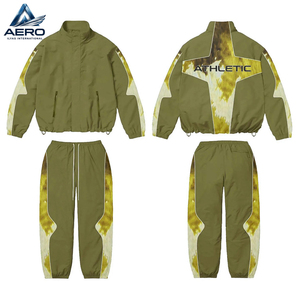 Streetwear Windbreaker Jacket And <b>Trouser</b> Fashion Training & jogging Wear Windbreaker <b>Zip</b> Up Nylon Tracksuits Set For Men - Product Image 6