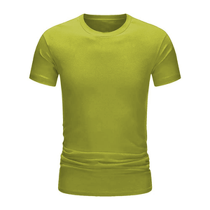Men Solid Color Knitted Short Sleeve O Neck T Shirt Regular Fit Casual Style Streetwear Custom Logo <b>Design</b> Eco Friendly - Product Image 6