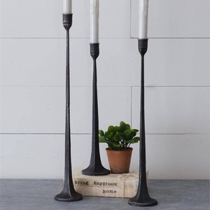 Rustic <b>Black</b> Iron Taper Candle Holder Set Handmade Tall Metal <b>Candlestick</b> Stand Decorative Candle Holder for Home Decorative Use - Product Image 2