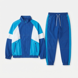 Survêtement Homme Colorblock Personnalisé avec Logo – Vêtements de Sport Décontractés OEM – Ensemble de Survêtement de Gym en Gros - Product Image 6