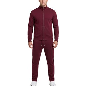 Forest <b>Green</b> Classic Men Tracksuit <b>Sets</b> Soft Fabric Elastic Waist Comfortable Fitness Training Premium Men's Tracksuits - Product Image 3