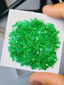 Lot de pierres précieuses d'émeraude naturelle de Zambie, taille ronde, qualité AAA, lueur agréable, couleur agréable, coupe et polissage parfaits pour la création de bijoux. - Product Image 5