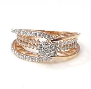 Anillo de Diamantes Djewels, Joyería de Compromiso, Oro Amarillo de 14K, Corte Brillante Cultivado en Laboratorio, Engaste de Garras, Certificado IGI, Estilo Masculino de Lujo - Product Image 1