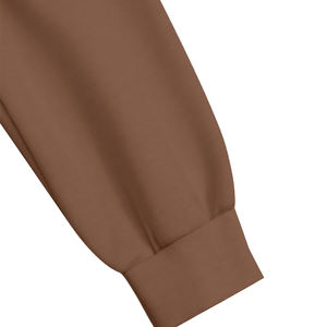 Sudadera con capucha corta de forro polar para mujer con cremallera completa, estilo años 90, manga larga, con cordón, hombros caídos, transpirable - Product Image 4