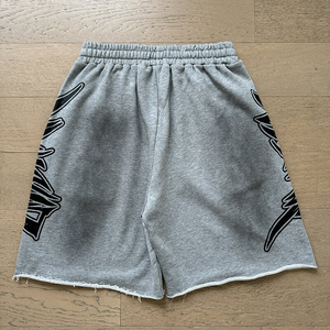 Autumn Vintage Ripped Printed Custom Graphics <b>Hoodie</b> <b>Men's</b> Casual <b>Shorts</b> <b>Set</b> - Product Image 5
