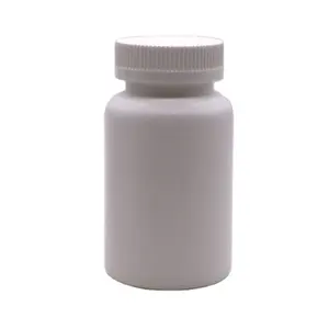 Botella de plástico blanca con tapa para pastillas, cápsula de plástico HDPE con tapa para pastillas, a bajo precio de fábrica, con muestras gratis, GMP, 225ml