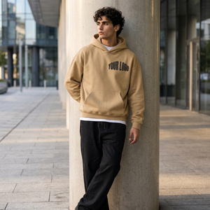 Sudadera con Capucha Personalizada para Hombre, de Algodón, Estilo Urbano, Gruesa, de Corte Holgado, Informal, a la Moda - Product Image 1