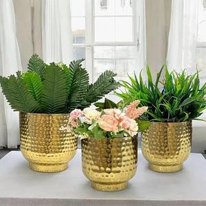 Pot de fleurs en métal de qualité supérieure, moderne, décoratif, pour l'intérieur et l'extérieur, élégant, pour la maison, le jardin, le balcon, la terrasse - Product Image 4