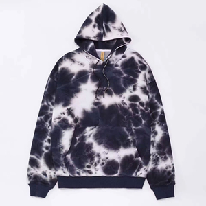 Sudadera con Capucha para Hombre, 100% Algodón, Tie Dye, Corte Regular, Tejido de Punto, Secado Rápido, para Otoño, Estilo Urbano - Product Image 1
