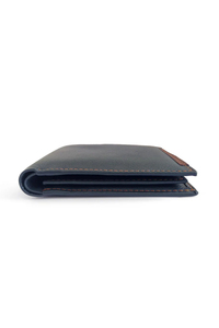 Tarjetero de Cuero Genuino Personalizado al por Mayor, Cartera de Hombre de Alta Calidad, Cartera Suave para Hombre con Detalles de Costuras y Ribetes - Product Image 3