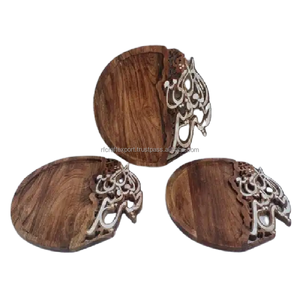 Bandeja de chocolate de nácar artesanal de madera de la mejor calidad moderna, bandeja de chocolate y postre de madera de perla hecha a mano por RF Crafts - Product Image 6