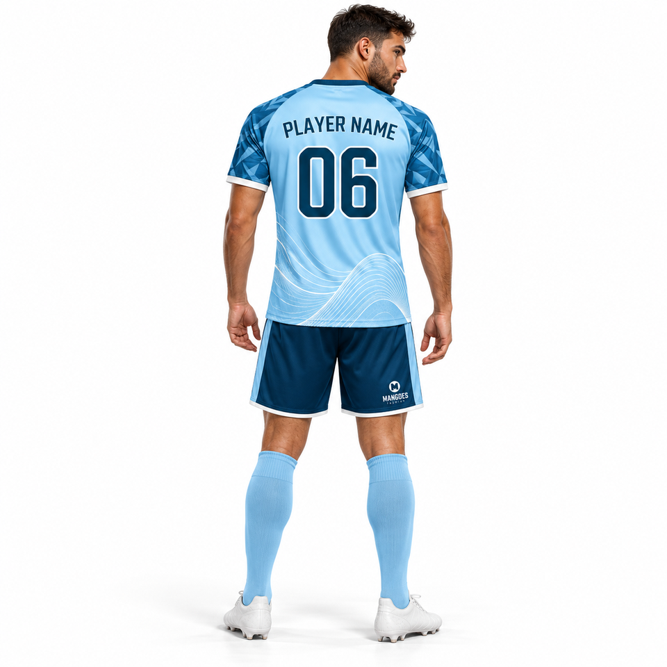 Wholesale Football Soccer Uniform Custom Teamwear Jersey Shorts 100% ...
