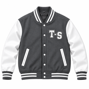 <b>Track</b> Stuff Custom <b>Mens</b> Varsity Letterman <b>Jacket</b> Wool Cotton Stand Collar Custom Embroidered Logo Front Streetwear Winter - Product Image 6