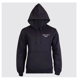 Sweat-shirt à capuche noir pour homme, coupe classique, en molleton de coton, décontracté, pour l'automne, avec poche et impression par transfert thermique - Product Image 3