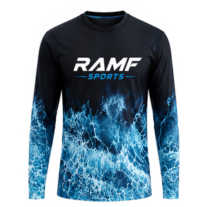 Vêtements de pêche en gros personnalisés à manches longues, séchage rapide, protection UV, performance UPF 50+, sweat à capuche de pêche, chemise de pêche - Product Image 6