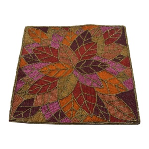 <b>Square</b> Shape Placemat With Best Beads Designs Mats for Home Decor Tableware <b>Dinning</b> <b>Table</b> Party and Wedding Design Pads - Product Image 1