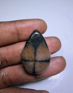 จี้พลอยไคแอสโตไลต์สีน้ำตาลธรรมชาติ คริสตัลขัดเงาแบบคาโบชอง ไคแอสโตไลต์ธรรมชาติสำหรับทำเครื่องประดับ - Product Image 1