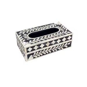 Boîte à mouchoirs classique en os incrusté, écologique, de haute qualité, couleur personnalisée, pour la maison et l'hôtel - Product Image 6