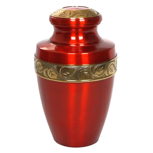 Designer adult cremation <b>urn</b> for ashes <b>large</b> capacity memorial container polished surface secure closure lasting tribute - Product Image 2