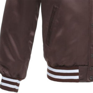 Chaqueta Varsity de Satén Personalizada para Hombre, Estilo Nuevo, Chaqueta de Béisbol Varsity de Seda Personalizada, Diseño OEM de Alta Calidad Premium - Product Image 2