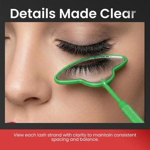 Anti Fog Eyelash Extension <b>Mirrors</b> Clear Reflection Beauty Tools Custom Magnification Single Side Lash Inspection <b>Mirrors</b> - Product Image 3