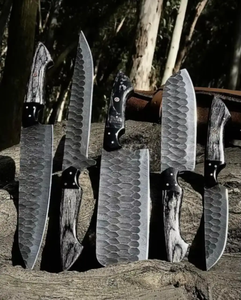 ชุดมีดทำครัวเหล็กดามัสกัส 67 ชั้น LEGACY BLADES ผลิตด้วยมือ ด้ามจับแบบเต็มด้าม มีดเชฟใช้งานได้ทั้งสองมือ ด้ามไม้ตามหลักสรีรศาสตร์ ใช้งานได้อย่างยั่งยืน - Product Image 3